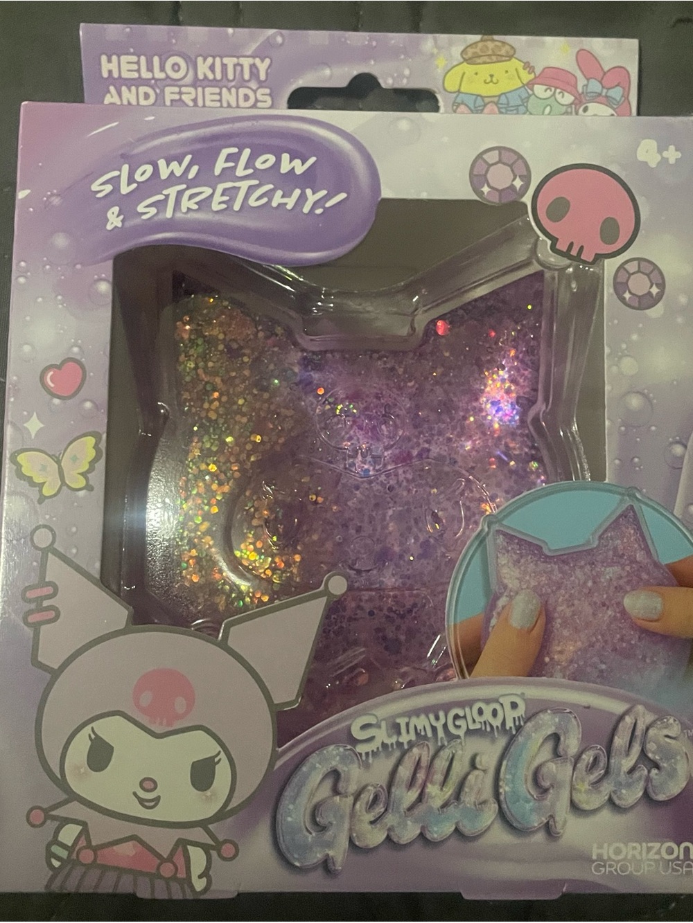New Kuromi Glitter gelli Gels squishy